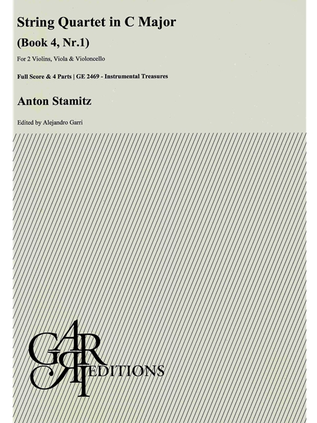 String Quartet In C Major, Book 4, Nr. 1 / edited by Alejandro Garri.