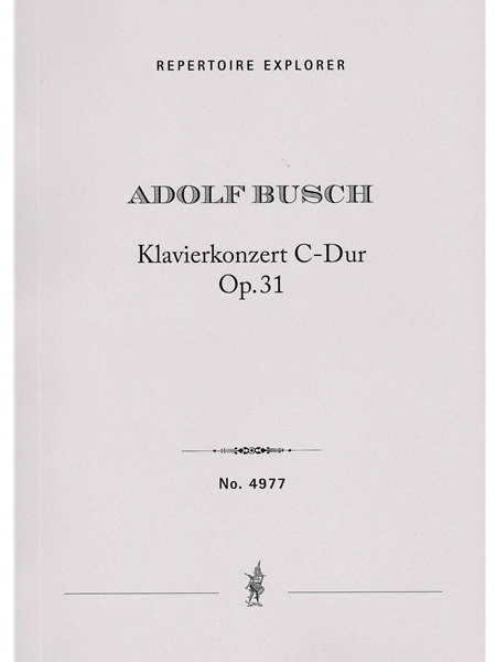 Klavierkonzert C-Dur, Op. 31 (1924).