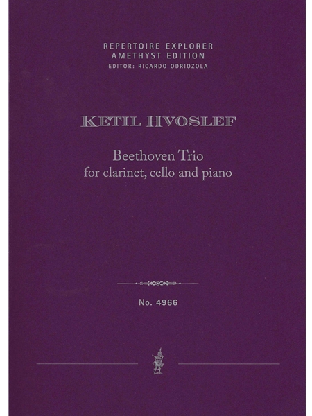 Beethoven Trio : For Clarinet, Cello and Piano (1997, Rev. 1999).