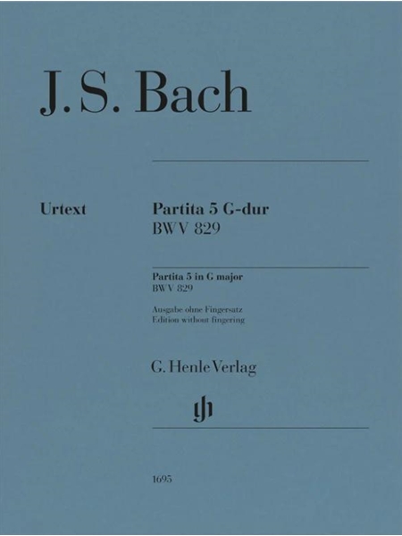 Partita 5 G-Dur, BWV 829 : For Piano / edited by Ullrich Scheideler.