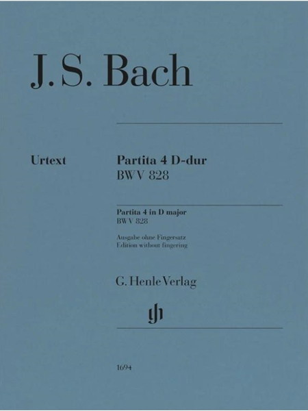 Partita 4 D-Dur, BWV 828 : For Piano / edited by Ullrich Scheideler.