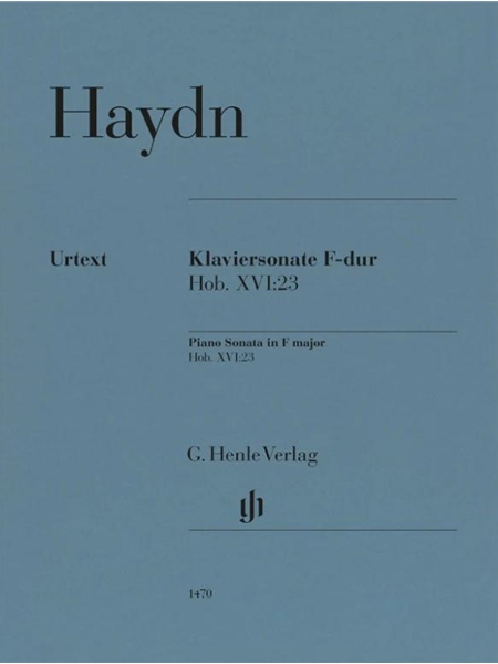 Klaviersonate F-Dur, Hob. XVI:23 (1773) / edited by Georg Feder.