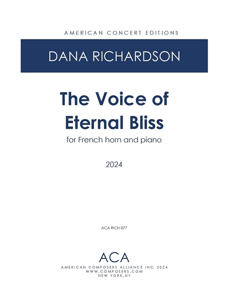 The Voice of Eternal Bliss : For French Horn and Piano (2024).