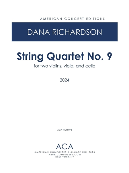 String Quartet No. 9 (2024).