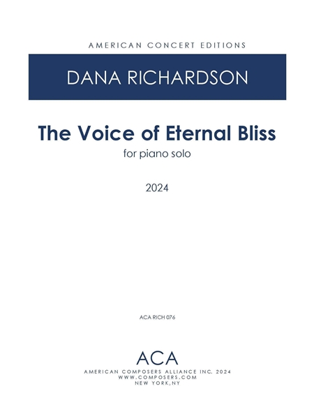 The Voice of Eternal Bliss : For Piano Solo (2024).