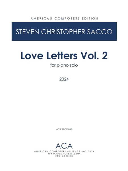 Love Letters, Vol. 2 : For Piano Solo (2024).