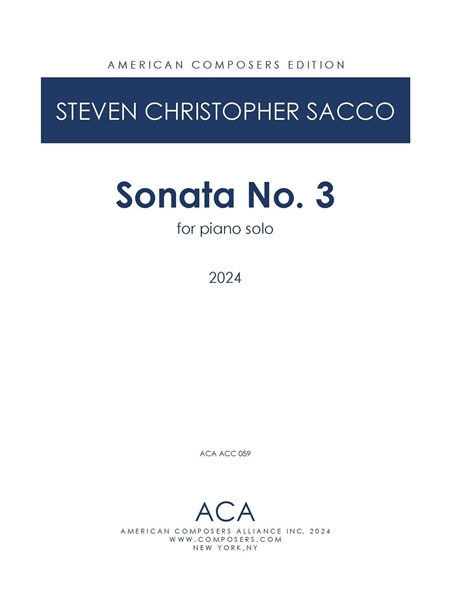 Sonata No. 3 : For Piano Solo (2024).