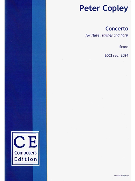 Concerto : For Flute, Strings and Harp (2003, Rev. 2024).