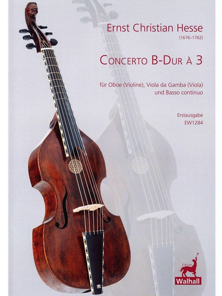 Concerto B-Dur à 3 : Oboe (Violine), Viola Da Gamba (Viola) & Basso Continuo / Ed. Thomas Fritzsch.