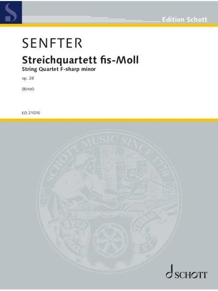 Streichquartett Fis-Moll = String Quartet In F Sharp Minor, Op. 28 / edited by Wolfgang Birtel.