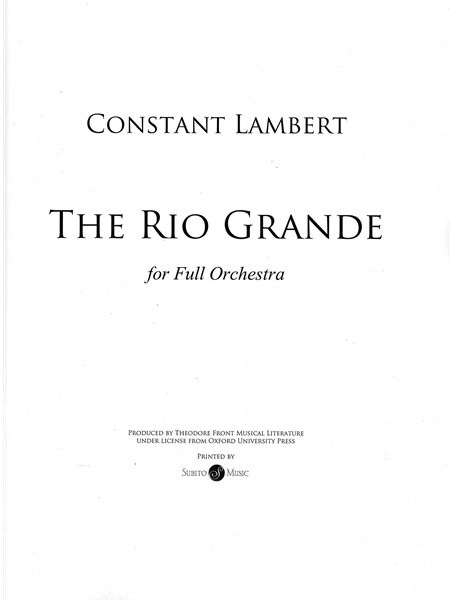 Rio Grande : For Full Orchestra.