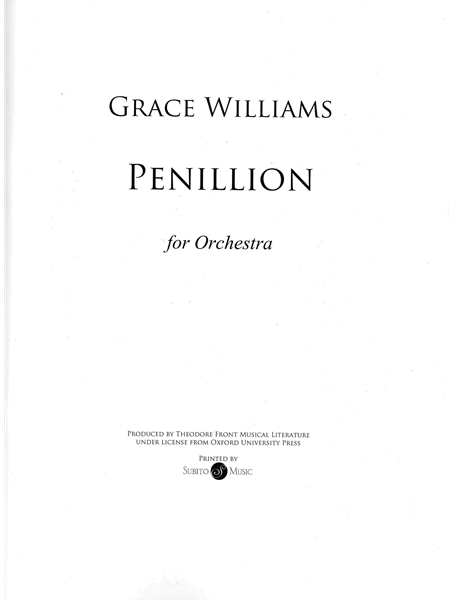 Penillion : For Orchestra.