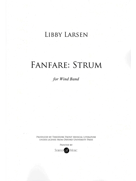 Fanfare - Strum : For Wind Ensemble.