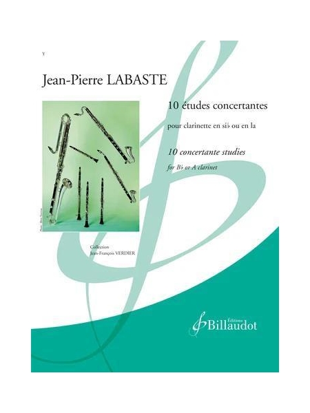 10 Études Concertantes : Pour Clarinette En Si Flat Ou En La .