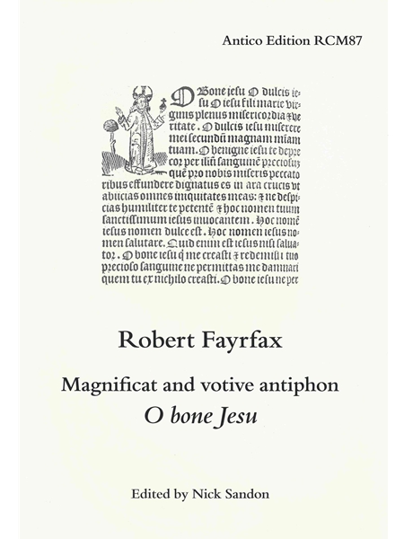 Magnificat and Votive Antiphon O Bone Jesu / edited by Nick Sandon.