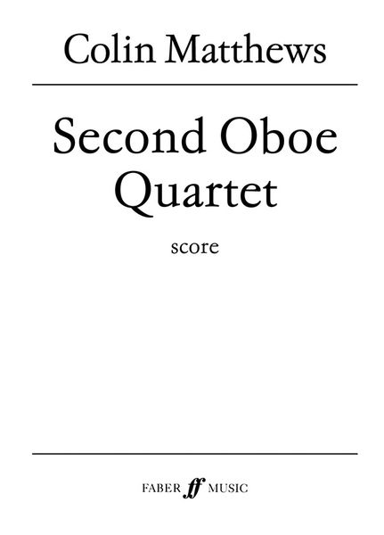 Second Oboe Quartet (1988-89).