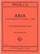 Aria In D Major From Suite No. 3 : For String Bass and Piano / arranged by Zimmermann.