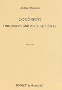 Concerto : For Bassoon And Small Orchestra.