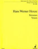 Stimmen (1973), Eine Sammlung von Liedern Für Zwei Singstimmen und Instrumentalgrupp.