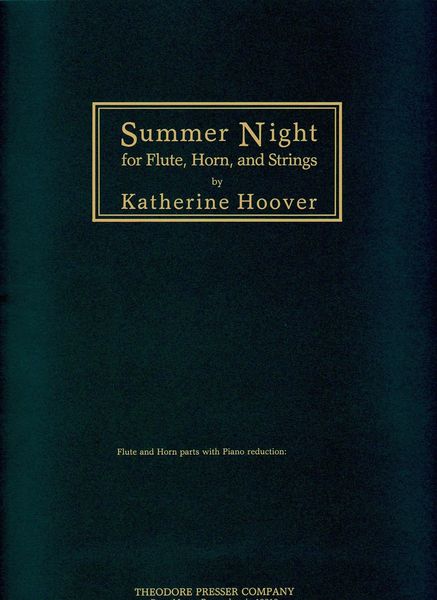 Summer Night : For Flute, Horn and Strings - reduction For Flute, Horn and Piano.