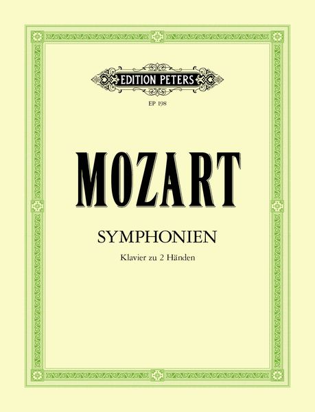 Symphonies (6) : Arr. For Piano Solo.