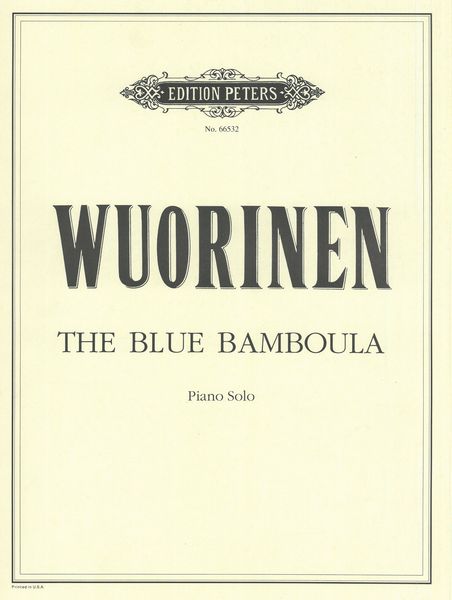 Blue Bamboula : For Piano.