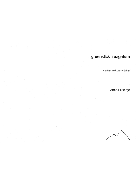 Greenstick Freagature : For Two Clarinets (1990).