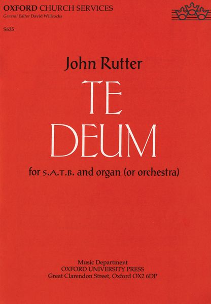 Te Deum : For SATB Chorus and Organ.