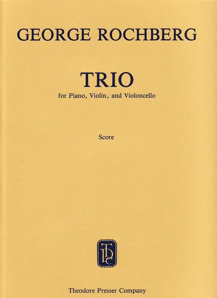 Trio : For Violin, Violoncello and Piano (1986).