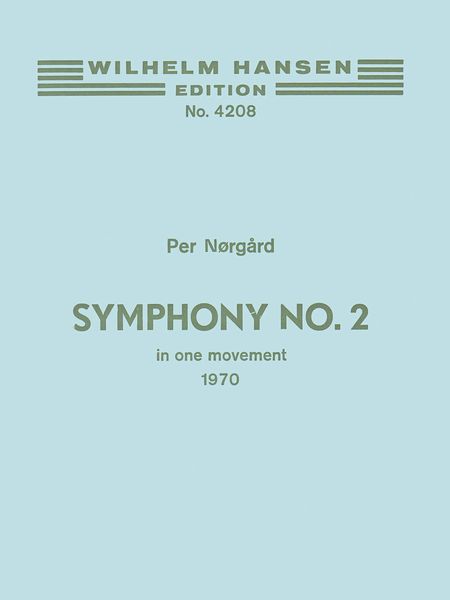 Symphony No. 2 In One Movement (1970).
