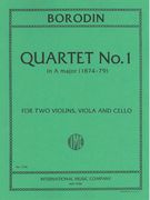 String Quartet No. 1 In A Major : For Two Violins, Viola and Violoncello.