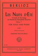 Nuits d'Eté [F/E] : For Low Voice and Piano.