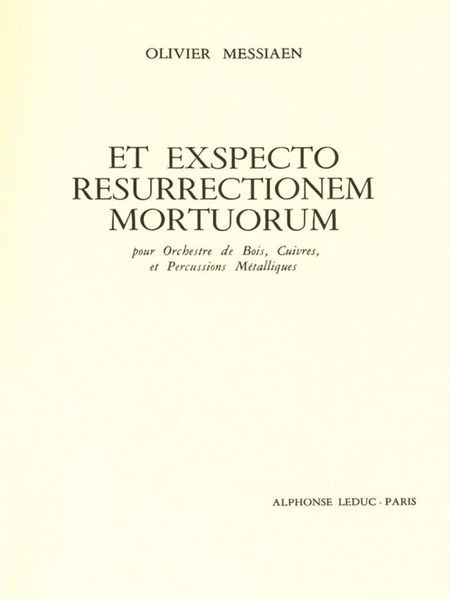 Et Exspecto Resurrectionem Mortuorum.