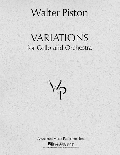 Variations : For Cello and Orchestra.