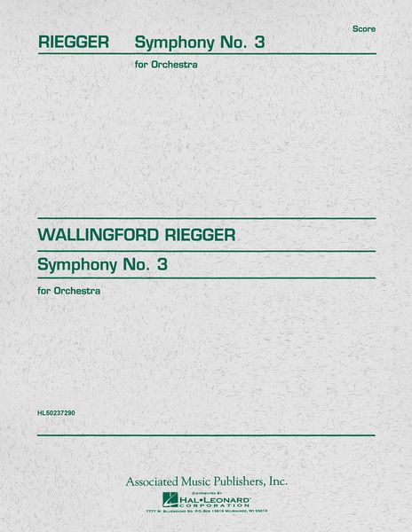 Symphony No. 3, Op. 42 : Second And Revised Version, 1960.