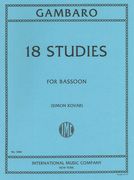 Eighteen Studies : For Bassoon.