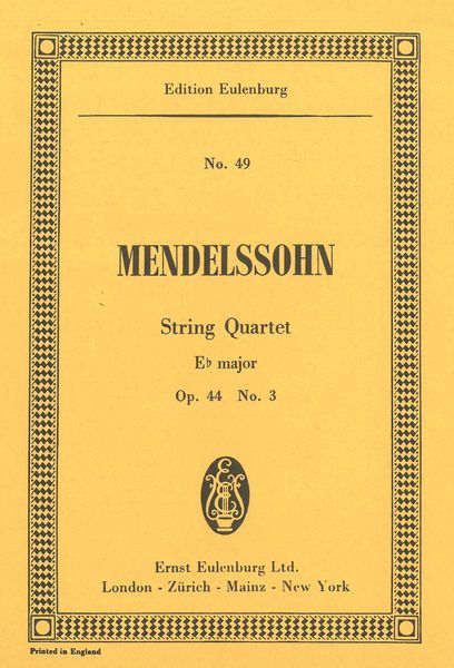 String Quartet In E Flat, Op. 44 No. 3.