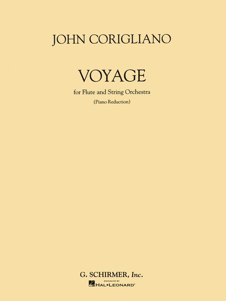 Voyage : For Flute and String Orchestra - reduction For Flute and Piano.
